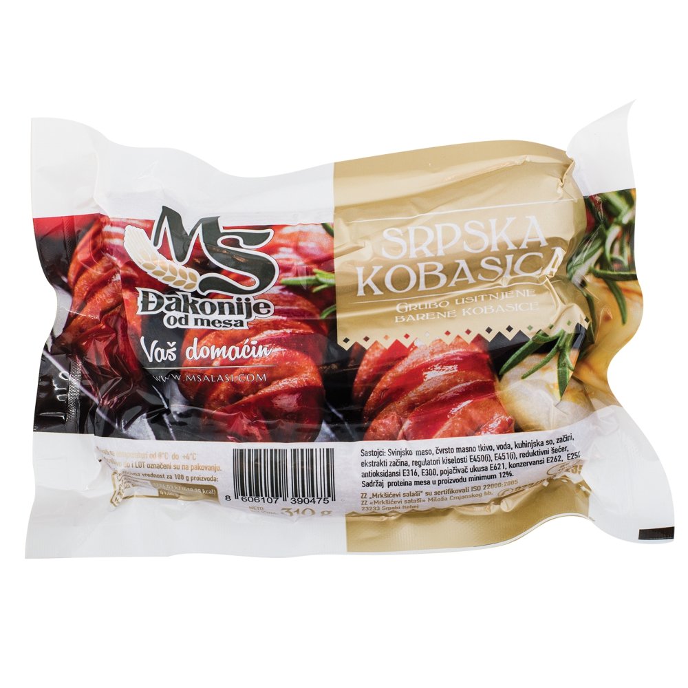 Srpska kobasica vakuum 310 g