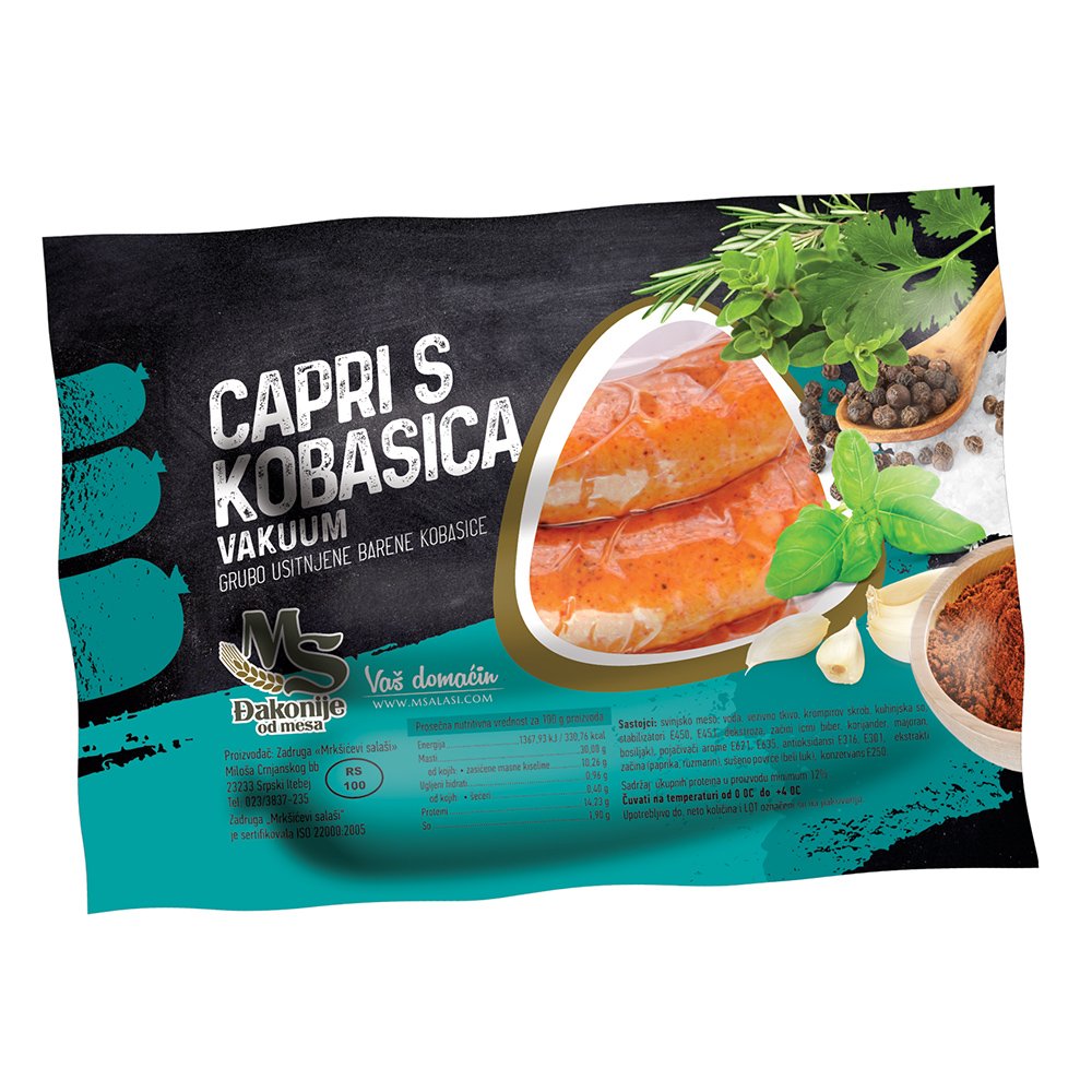 Capri S kobasica vakuum 310 g